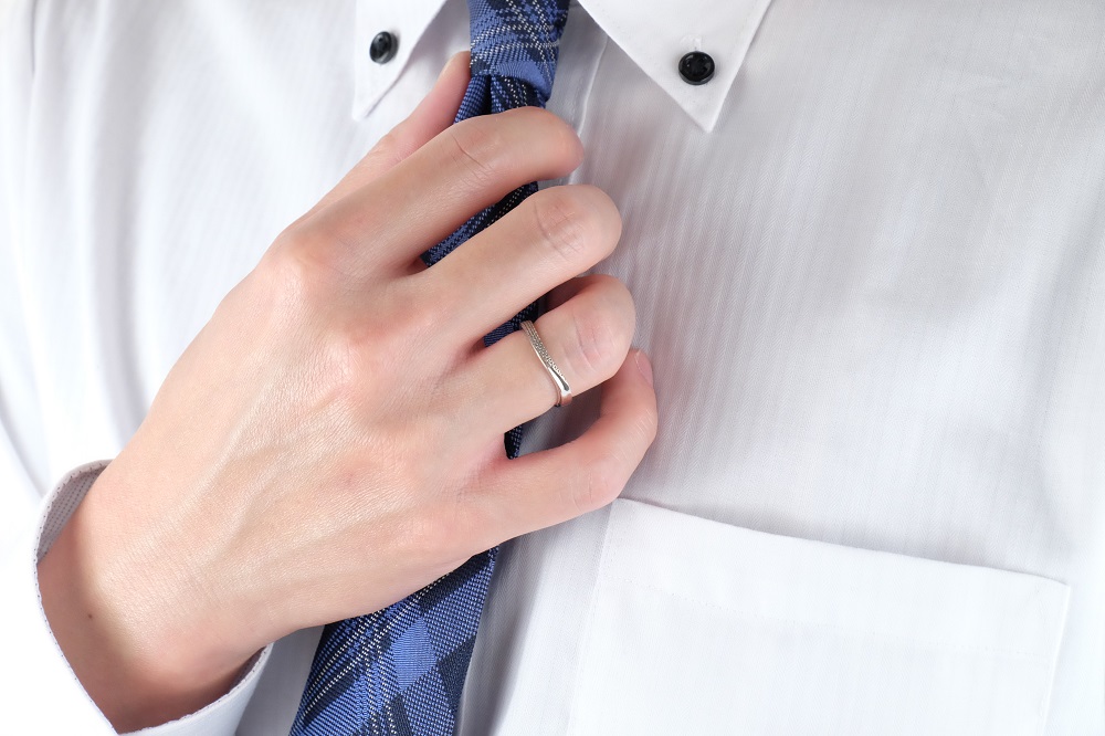 ブルージュの石畳リング　メンズ【サイズ：10号～18号（1号刻み）】