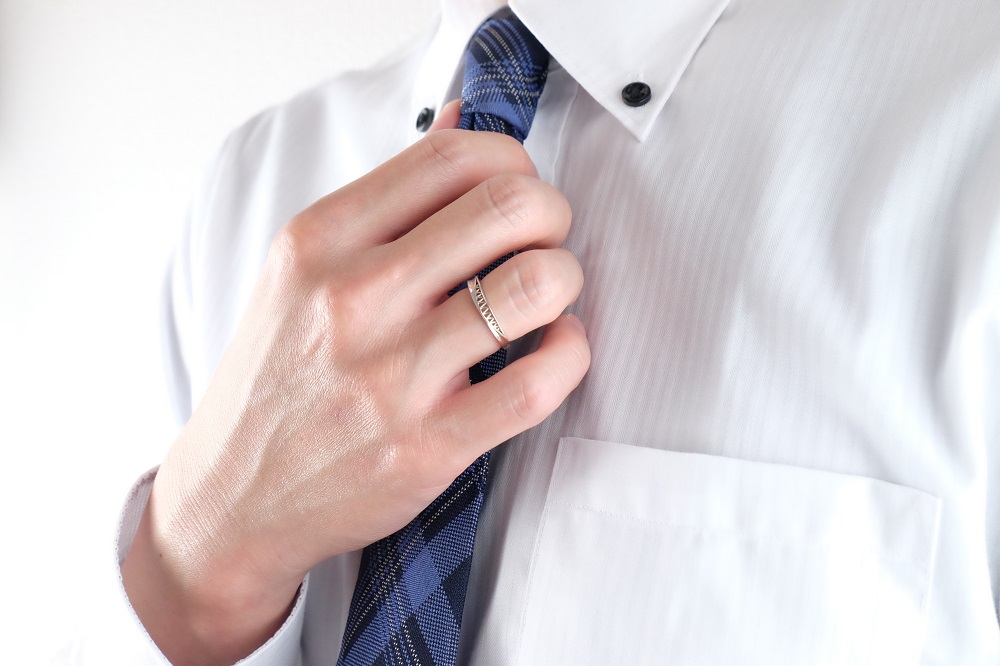 ブルージュの橋リング　メンズ【サイズ：10号～18号（1号刻み）】