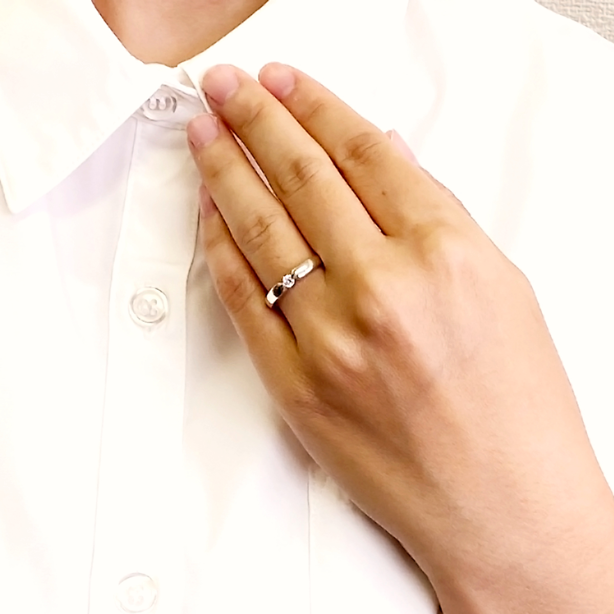 キュービックシルバーリング（TA-4938)　8～20号・イエローメッキ・ホワイトメッキ・ピンクメッキ