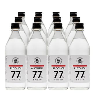  笹一アルコール77　500ml×12本