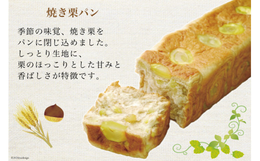 【季節限定】焼き栗パン入り八ヶ岳ブレッド 3本セット [六曜舎 山梨県 韮崎市 20742716] パン ブレッド 黒糖くるみパン オレンジブレッド 焼き栗パン 食べ比べ セット 食パン 菓子パン 黒糖 くるみ クルミ オレンジ 焼き栗 栗 くり