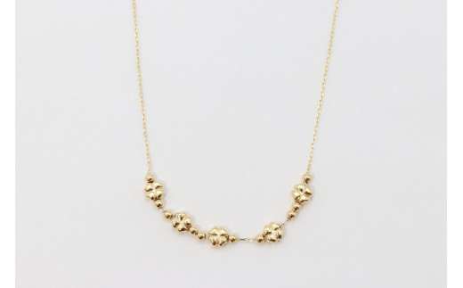 ネックレス K18 クローバー ステーション Islauth22 [Islauth 山梨県 韮崎市 20743194] アクセサリー ネックレス ジュエリー シンプル おしゃれ プレゼント ギフト 贈りもの 贈答