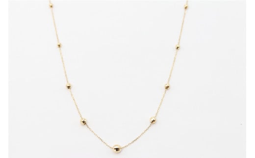 ネックレス K18 ミラーボール ステーション Islauth26 [Islauth 山梨県 韮崎市 20743196] アクセサリー ネックレス ジュエリー シンプル おしゃれ プレゼント ギフト 贈りもの 贈答