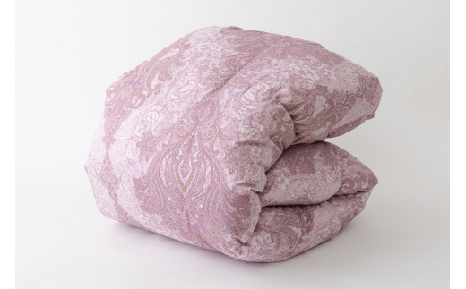 羽毛布団 シングル ホワイト グース ダウン 93％1.3kg ポーランド産 80番手サテン (エリーヌピンク) 本掛け [川村羽毛 山梨県 韮崎市 20743579] 羽毛 布団 羽毛ふとん 本掛け布団