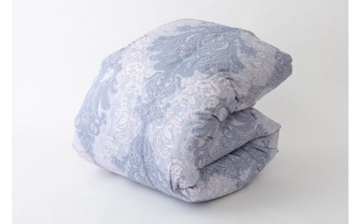 羽毛布団 シングル ホワイト グース ダウン 93％1.3kg ポーランド産 80番手サテン (エリーヌブルー) 本掛け [川村羽毛 山梨県 韮崎市 20743580] 羽毛 布団 羽毛ふとん 本掛け布団