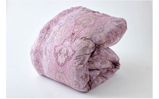 羽毛布団 二層式 シングル マザーグースダウン 95％ 1.2kg ポーランド産 100番手サテン (リシェス ピンク) 本掛け / 川村羽毛 / 山梨県 韮崎市 [20743600] 羽毛 布団 羽毛ふとん