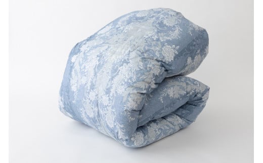 羽毛布団 シングル ホワイト ダック ダウン 93％1.3kg ブルガリア産 80番手サテン (アリーチェブルー) 本掛け / 川村羽毛 / 山梨県 韮崎市 [20743608] 羽毛 布団 羽毛ふとん 本掛け布団