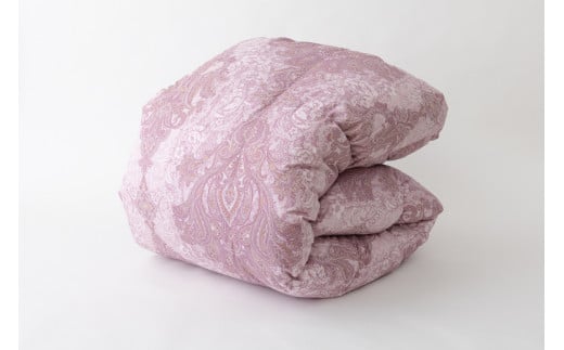 羽毛布団 シングル ホワイト ダック ダウン 93％1.3kg ブルガリア産 80番手サテン (エリーヌピンク) 本掛け / 川村羽毛 / 山梨県 韮崎市 [20743609] 羽毛 布団 羽毛ふとん 本掛け布団