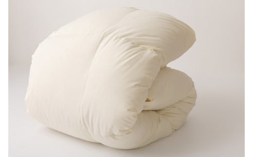【春秋用】中厚 羽毛布団 合掛け セミダブル ホワイトダックダウン93％ アイボリー 無地 1.0kg [川村羽毛 山梨県 韮崎市 20741686] 羽毛 布団 ふとん 羽毛ふとん 合掛け布団