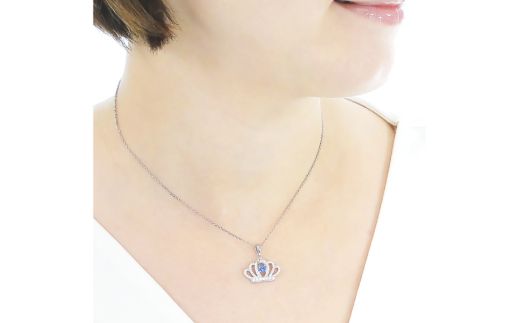 ネックレス プラチナ PT900 ダイヤモンド 約0.43ct タンザナイト 【f258-pt-ta】 [オーダーメイドジュエリーメイ 山梨県 韮崎市 20742930] ペンダント ジュエリー アクセサリー ダイヤ 宝石