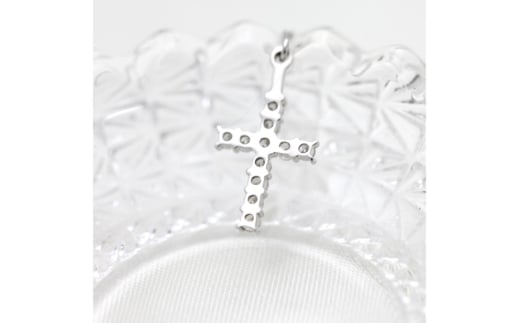 ピアス プラチナ PT900 ダイヤモンド 0.4ct クロス 十字架モチーフ 揺れる チェーン 両耳用【f089-pt】 [株式会社オーダーメイドジュエリーメイ 山梨県 韮崎市 20742944] アクセサリー ジュエリー アクセ