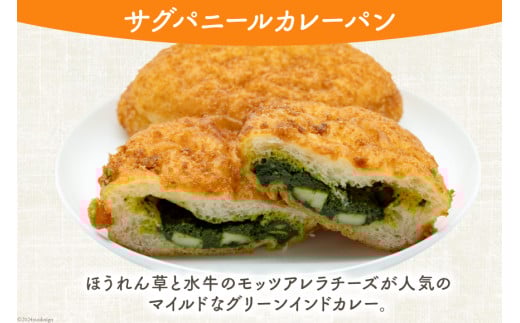 カレーパン4種 (計8個) 麹 自然 天然培養酵母パン 個包装 本格インドカレー 天然スパイス [天然培養酵母パン Blooming Bakery 山梨県 韮崎市 20742956] カレーパン パン ぱん 冷凍 詰め合わせ 天然酵母