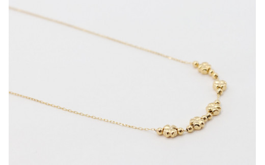 ネックレス K18 クローバー ステーション Islauth22 [Islauth 山梨県 韮崎市 20743194] アクセサリー ネックレス ジュエリー シンプル おしゃれ プレゼント ギフト 贈りもの 贈答