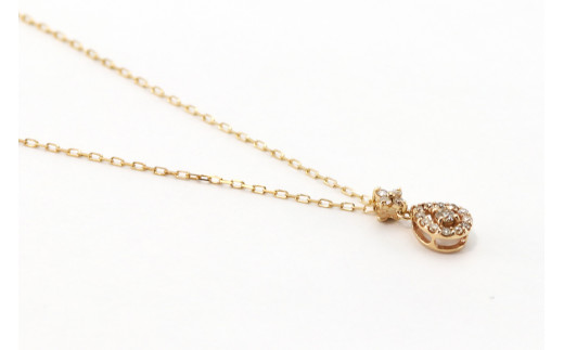 ペンダント K10YG ダイヤメレー数付 Islauth40 [Islauth 山梨県 韮崎市 20743198] アクセサリー ネックレス ジュエリー ダイヤ シンプル おしゃれ プレゼント ギフト 贈りもの 贈答