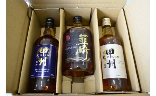 【6回 定期便 毎月】 甲州韮崎 プレミアム ウイスキー 各700ml×3種×6回 総計18本 [サン.フーズ 山梨県 韮崎市 20743285] ウィスキー 酒 ハイボール 飲み比べ