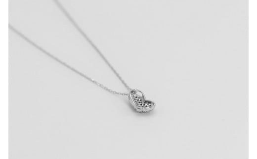 Pt900 メレーダイヤ 27個 0.15ct ハート型 ペンダントネック slauth7 [Islauth 山梨県 韮崎市 20743428] アクセサリー ネックレス ジュエリー ダイヤ シンプル おしゃれ ハート プレゼント ギフト 贈りもの 贈答
