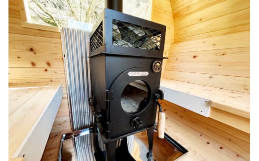 山梨県産総ヒノキ インダストリアル バレルサウナ 割引券 60万円分《申込前に要連絡》/ ハッピーコーポレーション / 山梨県 韮崎市