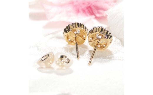 ピアス K18YG イエローゴールド ダイヤモンド 0.7ct 【f217-k18yg】 [オーダーメイドジュエリーメイ 山梨県 韮崎市 20742935] ジュエリー アクセサリー ダイヤ K18 18金 宝石