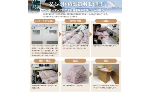 洗える 2枚合わせ 羽毛布団 【 シングル 】 (グレー)  抗菌防臭 ポーランド産 ホワイトグース 93％ [川村羽毛 山梨県 韮崎市 20743594] 布団 羽毛 肌掛け 合掛け オールシーズン 夏用 冬用 グース