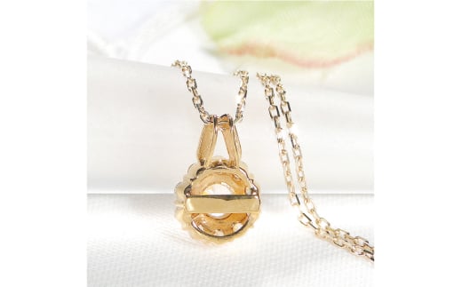 ネックレス K18YG イエローゴールド ダイヤモンド 0.35ct 【f218-k18yg】 [オーダーメイドジュエリーメイ 山梨県 韮崎市 20742934] ペンダント ジュエリー アクセサリー ダイヤ K18 18金 宝石