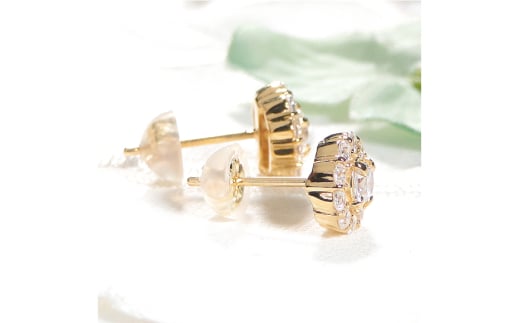 ピアス K18YG イエローゴールド ダイヤモンド 0.7ct 【f217-k18yg】 [オーダーメイドジュエリーメイ 山梨県 韮崎市 20742935] ジュエリー アクセサリー ダイヤ K18 18金 宝石