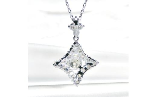 ネックレス プラチナ PT900 ダイヤモンド 1.0ct ベリーライトイエロー ひし形 1カラット ペンダント【f073-pt】 [株式会社オーダーメイドジュエリーメイ 山梨県 韮崎市 20742946] アクセサリー ジュエリー アクセ