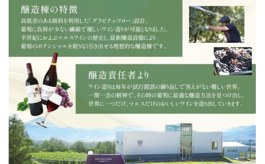ワイン 赤 おまかせ マルスワイン2本セット ～秋の陣～ [本坊酒造 マルス穂坂ワイナリー 山梨県 韮崎市 20743115] 赤ワイン 秋のワイン 熟成 ルージュ シャトーマルス
