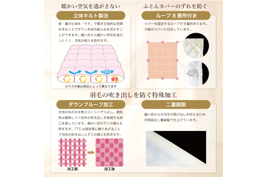 洗える羽毛布団 セミダブル ホワイトダックダウン85％ グレー 無地 本掛け 冬用 1.4kg 羽毛 布団 羽毛ふとん 本掛け布団 コインランドリー 抗菌防臭 [川村羽毛 山梨県 韮崎市 20745105]