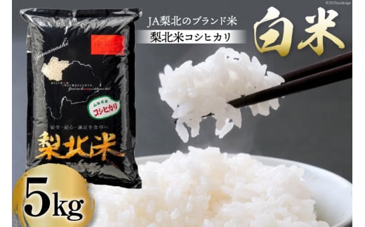 米 梨北米 コシヒカリ 5kg [梨北農業協同組合 山梨県 韮崎市 20743511] こしひかり お米 おこめ こめ コメ 精米 5キロ ご飯 ごはん 白米 国産 JA梨北