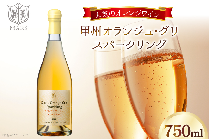 ワイン 甲州オランジュ･グリ スパークリング [本坊酒造株式会社マルス穂坂ワイナリー 山梨県 韮崎市 20745330] Wine わいん お酒 酒 スパークリングワイン オレンジワイン 甲州 山梨ワイン