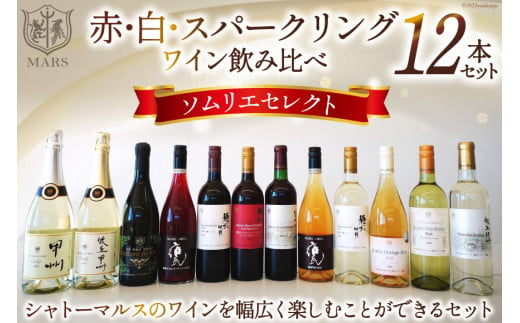 ワイン 赤 白 スパークリング 飲み比べ マルスセレクト12本セット 冷蔵 ...