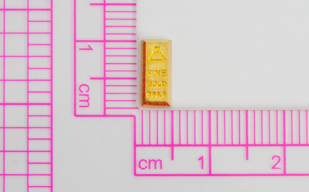 【置物】純金製(Ｋ２４) 富士山延べ棒1グラム ALPBK180