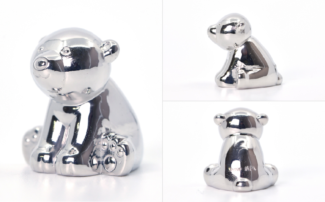 純プラチナ製(Pt999) 『くま』オブジェ ALPER033