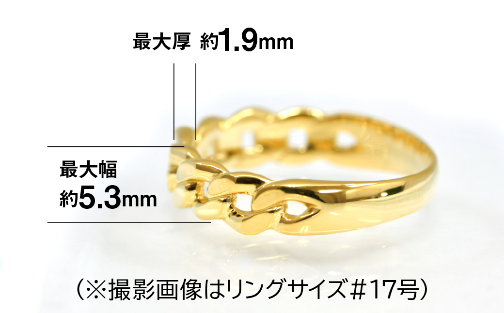 18金製(K18) 喜平リングAタイプ ALPER065