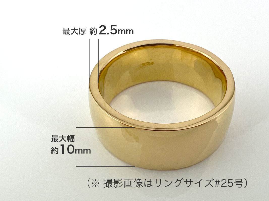 5-218 純金(Ｋ２４)製 平打ちリングAタイプ ALPBK053
