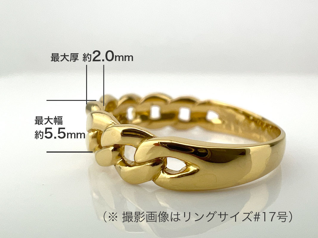 5-208 純金(Ｋ２４)製 喜平リングAタイプ ALPBK091