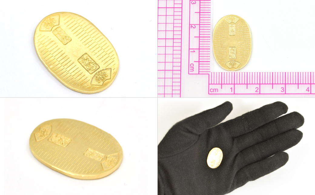 18金製（Ｋ18） 開運ミニ小判 レプリカ Mサイズ ALPER047