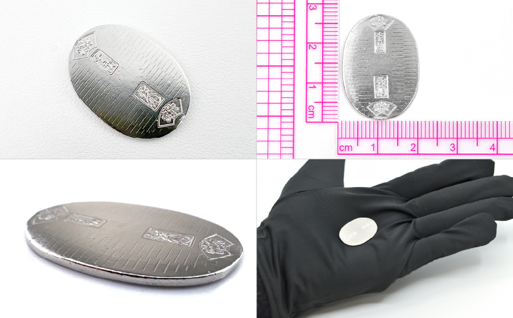 純プラチナ製(Pt999) 開運ミニ小判 レプリカ Ｌサイズ ALPER010