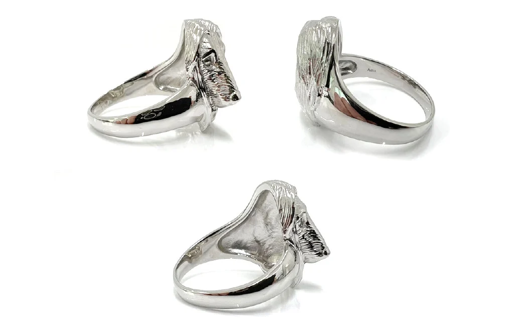 純プラチナ製(Pt999) 『アフガン・ハウンド』リング ALPER015