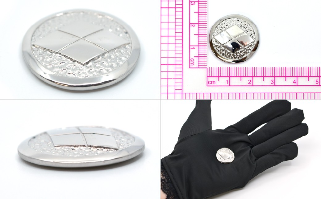 純プラチナ製(Pt999) 甲州菱紋 デザインメダル ALPER023