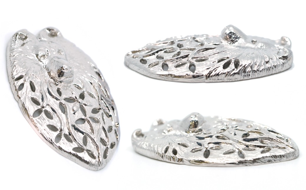 純プラチナ製(Pt999) 『シェルティ』レリーフオブジェ ALPER027