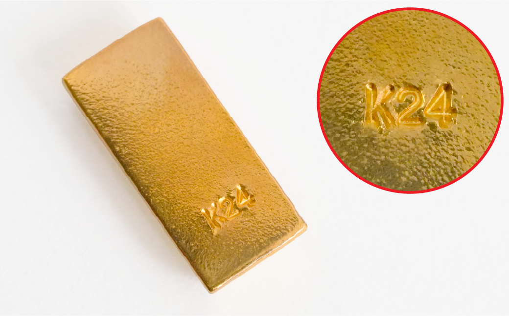 【置物】純金製(Ｋ２４) 富士山延べ棒1グラム ALPBK180