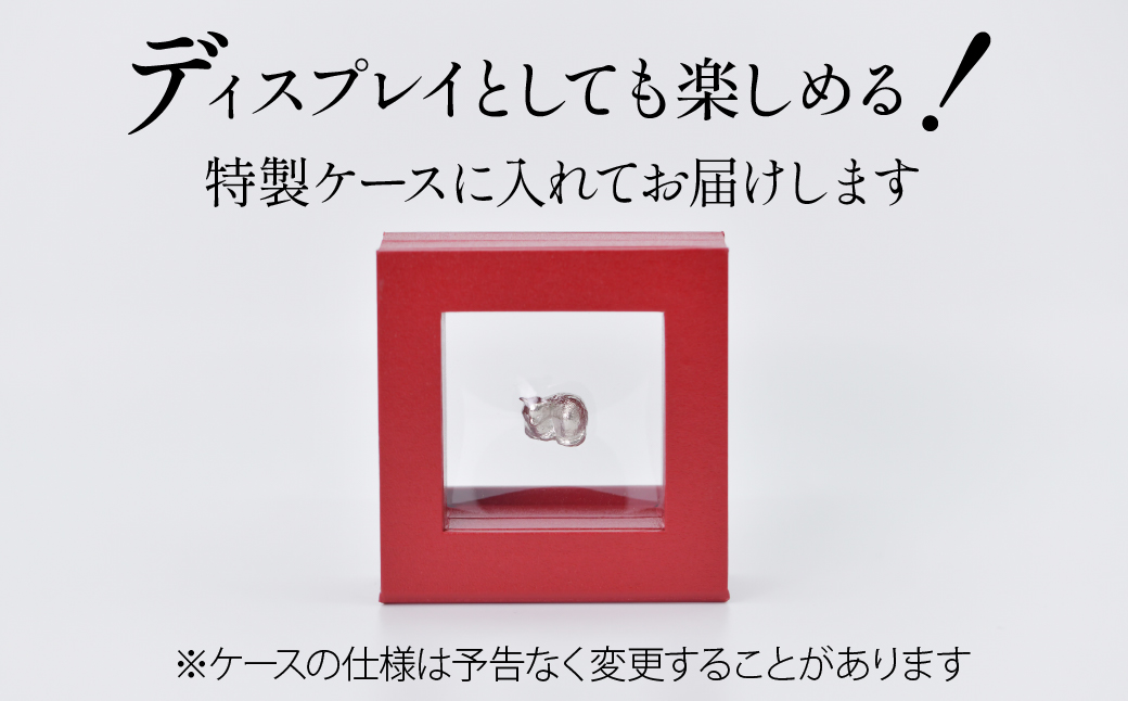 純プラチナ製(Pt999) 居眠りネコ ミニチュアオブジェ ALPER036