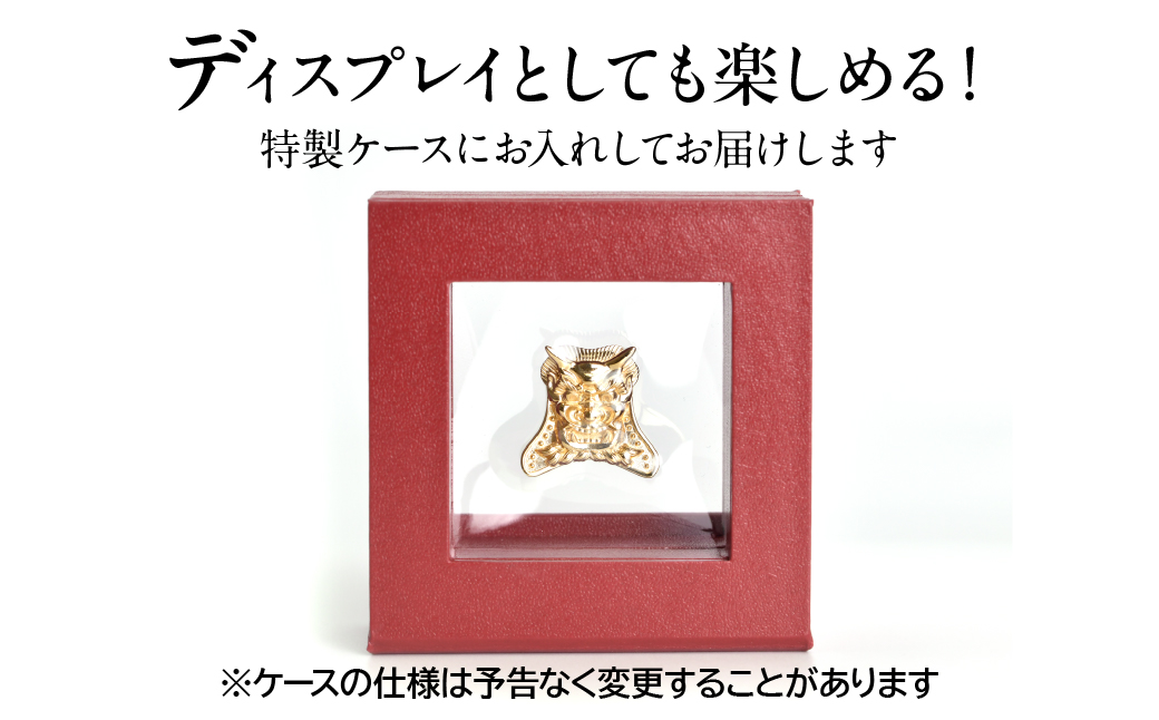 18金製（Ｋ18）甲州鬼面瓦（こうしゅうきめんがわら） ALPER043