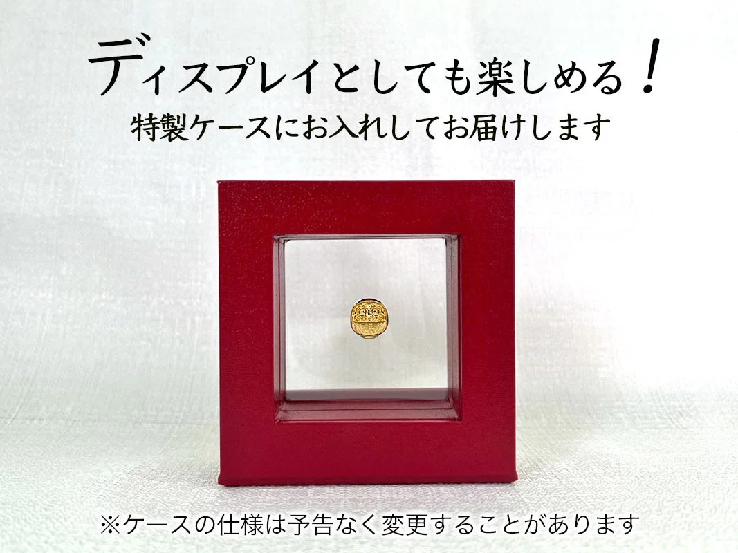 6-31 純金（Ｋ２４）製 ミニ甲州だるま ALPBK030