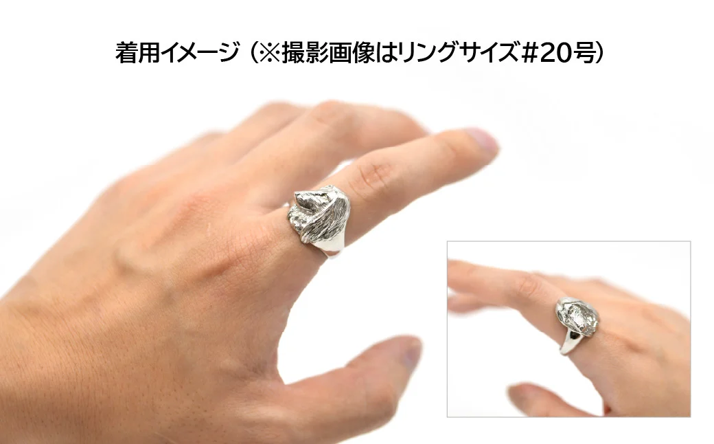 純プラチナ製(Pt999) 『アフガン・ハウンド』リング ALPER015