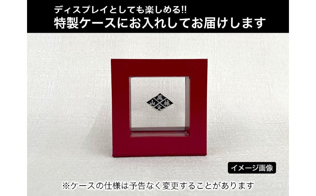 純プラチナ製(Pt999) 風林火山 菱紋プレート ALPER022