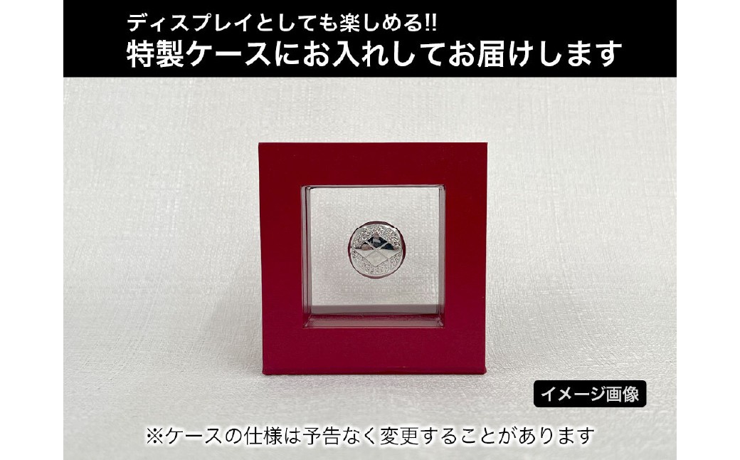 純プラチナ製(Pt999) 甲州菱紋 デザインメダル ALPER023