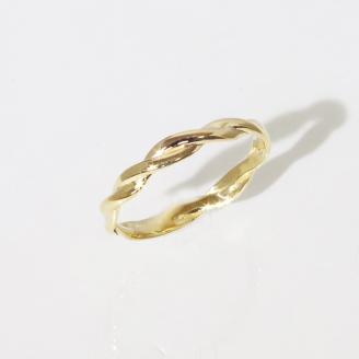 K18 　ウェーブ ミディリング　　BQ106