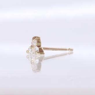 Ｋ10　0.12ｃｔ　フラワーピアス